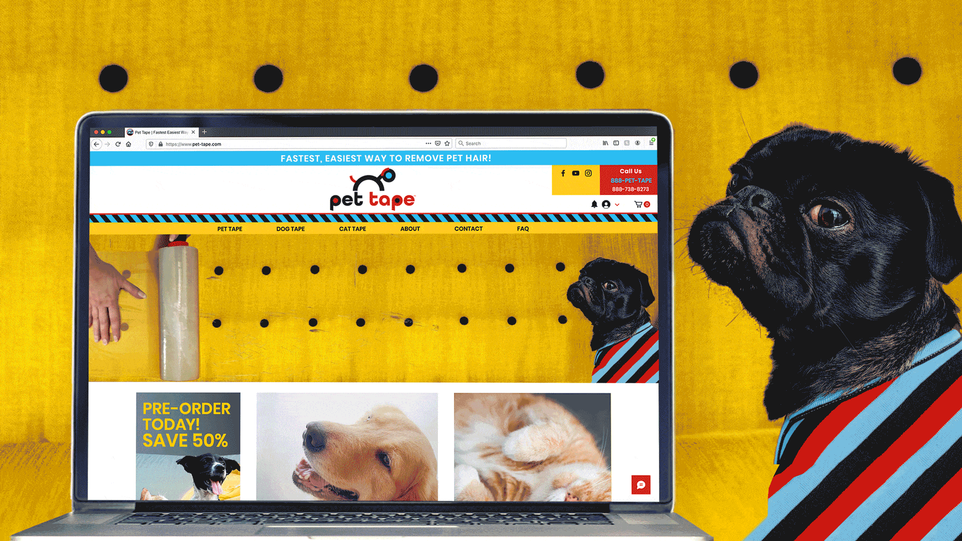 Pet Tape Website Design