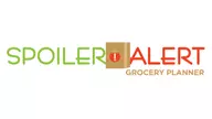 <h1>Spoiler Alert Grocery Planner Logo Identity</h1> As part of the Spoiler Alert @Home app, the Grocery Planner module was created to allow users to create shopping lists, plan meals, organize lists per store and setup alerts to let them know when they need to purchase specific items. We designed this logo identity using the same red and green color palette and added the tan/brown paper grocery bag imprinted with the tomato icon, using the same logotype to remain consistent with the Spoiler Alert brand.